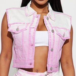 VIBRANT Denim Pink Vest